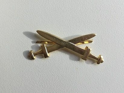 Czech Gold/Silver Insignia W.sword Used Czech Gold/Silver Insignia W.sword Used