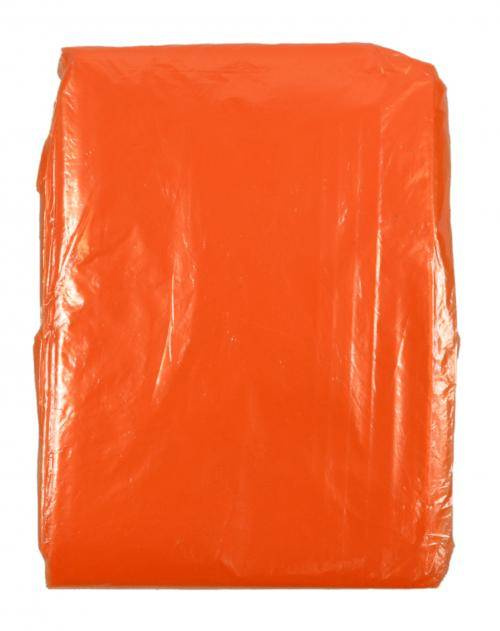 EMERGENCY PONCHO MILITARY SURPLUS FROM THE GERMAN ARMY ORANGE