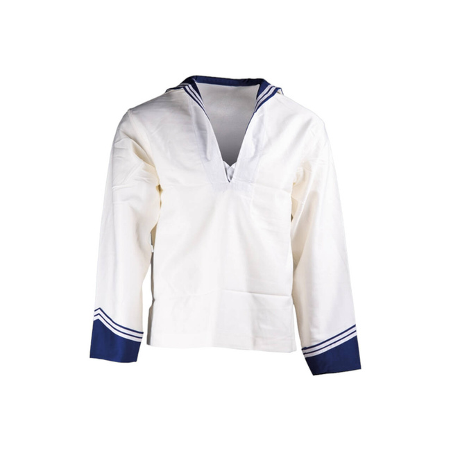WHITE NAVY SHIRT WITH LONG SLEEVES MIDDY MILITARY SURPLUS FROM