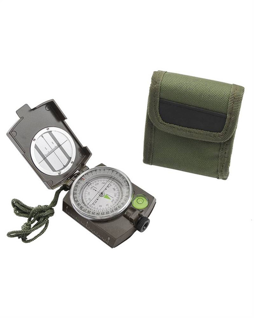 Army Metal Compass With Case Military Tactical \ Navigation