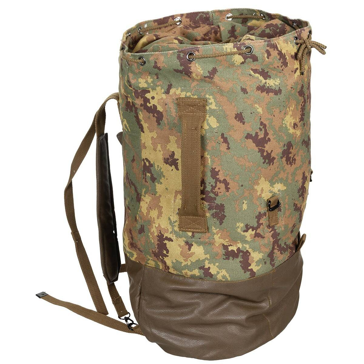 CANVAS BACKPACK FOR TRANSPORT MILITARY SURPLUS FROM ITALIAN ARMY