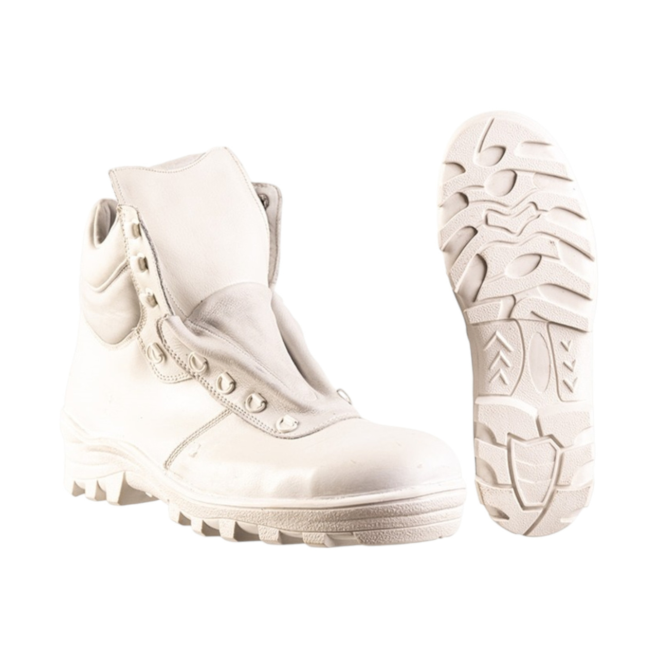 GERMAN SAFETY SHOES ′BALTES′ WHITE LIKE NEW Military Surplus