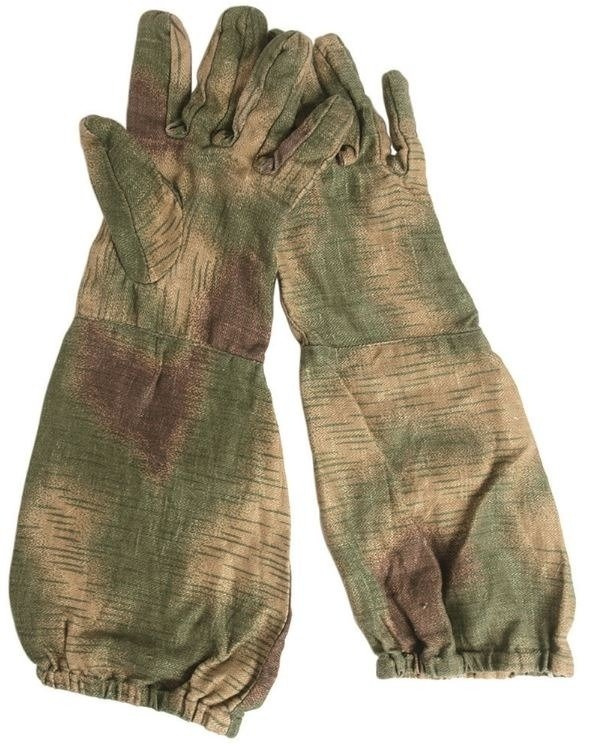 German WWII Genuine Marksman Gloves Fabric Military Surplus \ Reenactment \ Insignia Germany
