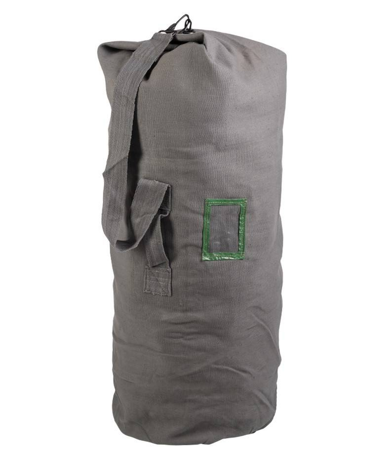 LARGE COTTON DUFFLE BAG NATO MILITARY SURPLUS USED Military