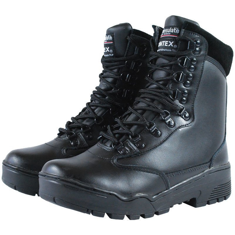 LEATHER TACTICAL BOOTS Footwear \ Low boots \ Black militarysurplus