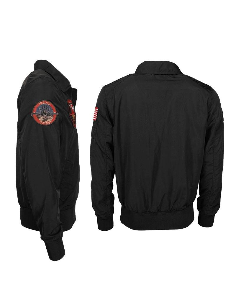 TOP GUN FLIGHT JACKET BLACK MilTec® Black Apparel