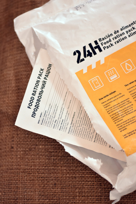 24-HOUR SURVIVAL FOOD PACK - FOR 1 PERSON - 3600 KCAL