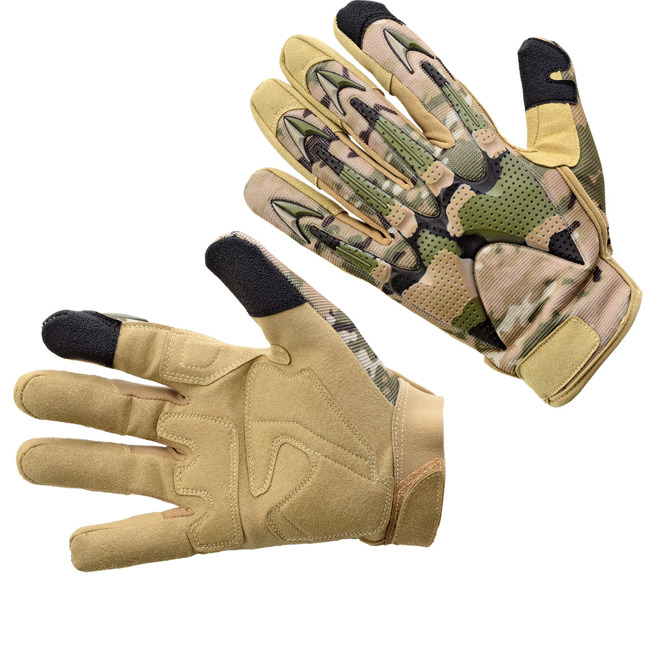AMARA GLOVES WITH RUBBER PROTECTIONS - Multi Camo