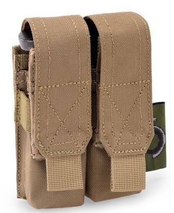 DOUBLE PISTOL POUCH - Outac® - COYOTE TAN