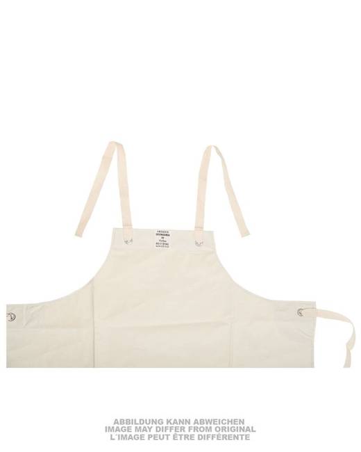 GERMAN RUBBER APRON - WHITE - USED