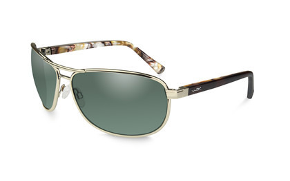 Glasses - Wileyx - KLEIN Polarized Green Gold Frame