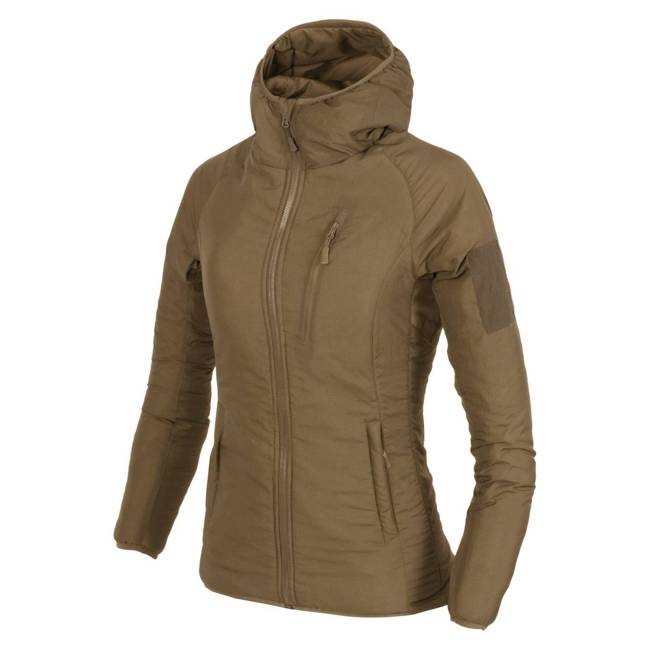 HOODED JACKET FOR WOMEN - WOLFHOUND® - Climashield® Apex™ - Helikon-Tex® - COYOTE 