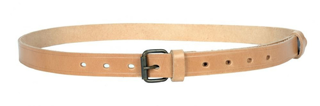 Leather belt - brown 25 mm