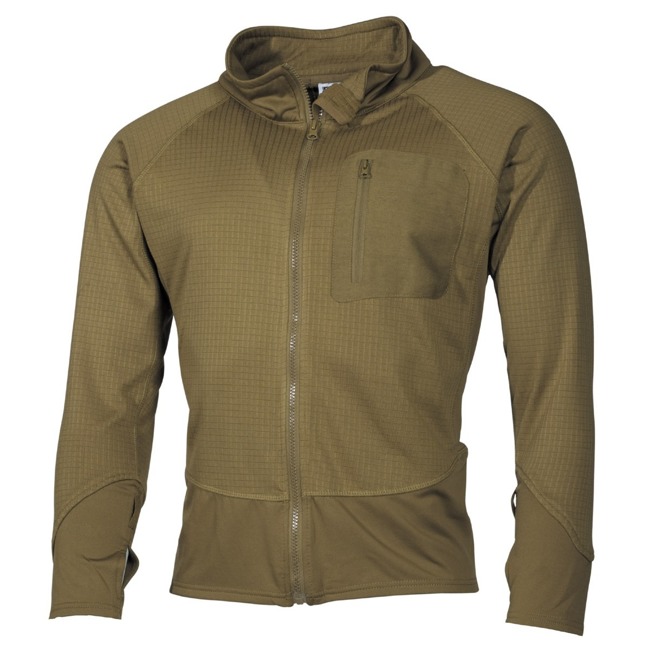 MFH US tactical undershirt with long sleeves coyote tarn