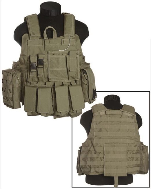 OD COMBAT VEST WITH RELEASE
