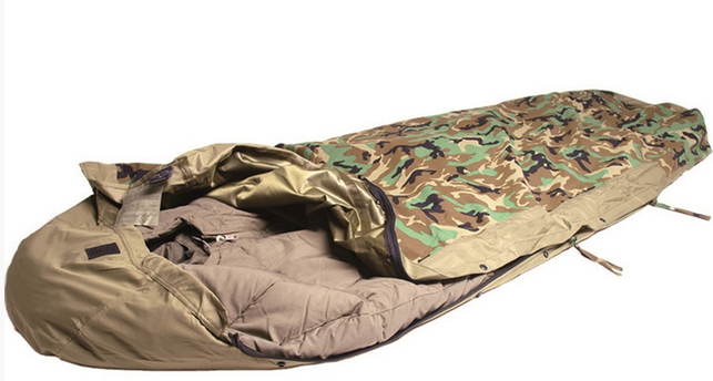 SLEEPING BAG COVER - 3-LAYER LAMINATE - 225 x 85 CM - Mil-Tec® - WOODLAND