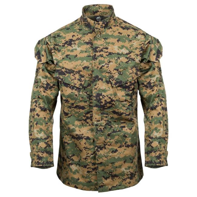 USMC Shirt - PolyCotton Twill - USMC Digital Woodland