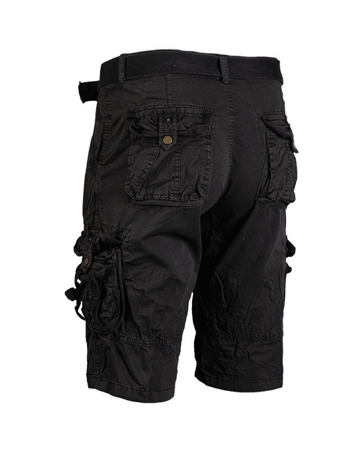 VINTAGE SURVIVAL SHORTS - PREWASHED - Mil-Tec® - BLACK