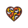 "HEART" PATCH - PVC - BLACK