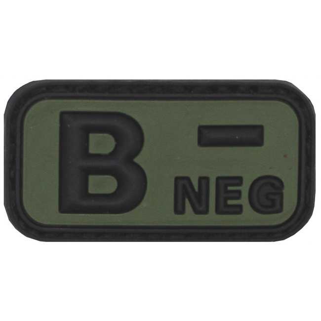 3D VELCRO PATCH - 5 x 2.5 CM - MFH® - FEKETE/OD ZÖLD - VÉRCSOPORT "B NEG"