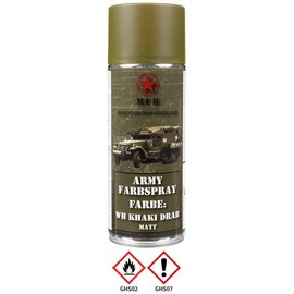 Army Spray Paint - WH KHAKI DRAB -  mat - 400 ml