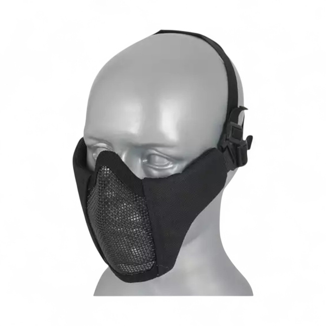 HALF-FACE MESH MASK 2.0 - BLACK - WOSPORT