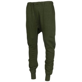 WINTER UNDERPANTS - BELGIAN ARMY MILITARY SURPLUS - GREEN OD - LIKE NEW