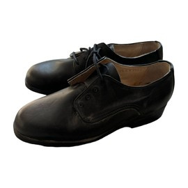 NŐI FEKETE BŐR CIPŐ - KATONAI FELESLEG RÓMAI HADSEREG - HASZNÁLT