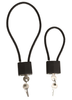LOCK WITH STEEL CABLE - Mil-Tec® - 380 MM - BLACK