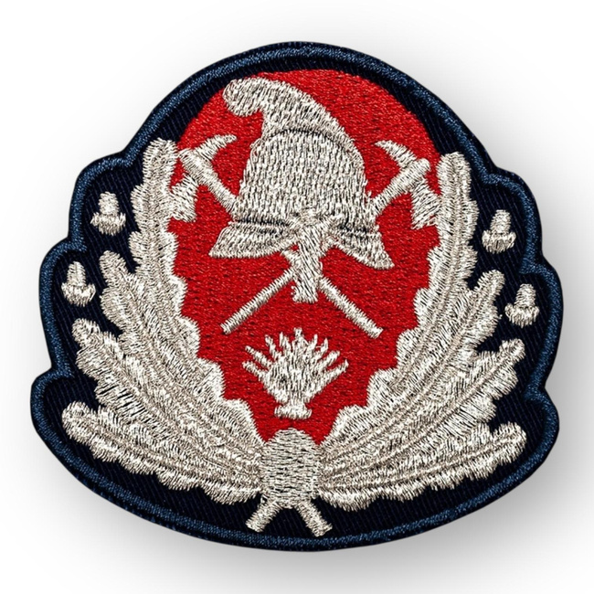 Emblemă coifură Generali Pompieri ISU, IGSU cu aplicare prin coasere