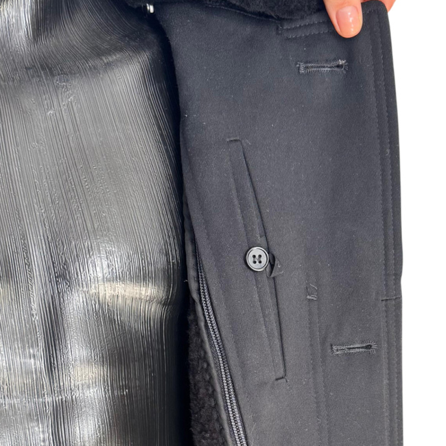 TISZT KATONAI HOSZU GABONA KABAT - VINTAGE, 1980-AS ÉVEK - BOLGÁR HADSEREGI HADIANCI - FEKETE - JÓ ÁLLAPOTBAN