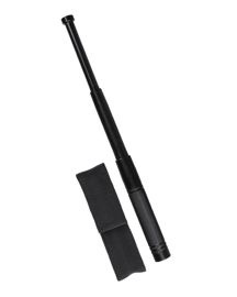 TELESCOPIC BATON WITH POUCH - BLACK - Mil-Tec - 13/32 CM