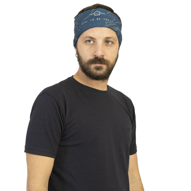 NECK GAITER - SKIRON TOPOGRAPHIC MAP - Pentagon - RAF BLUE