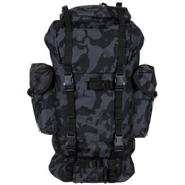 BW COMBAT HÁTIZSÁK - ALUMÍNIUM RÚD - 65 L - MFH® - NIGHT CAMO