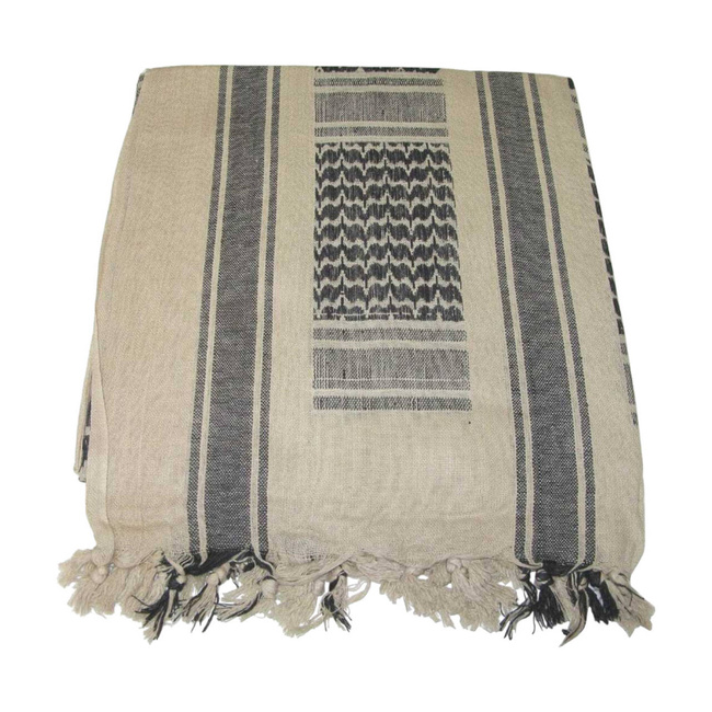 SCARF SHEMAGH NATURE BLACK