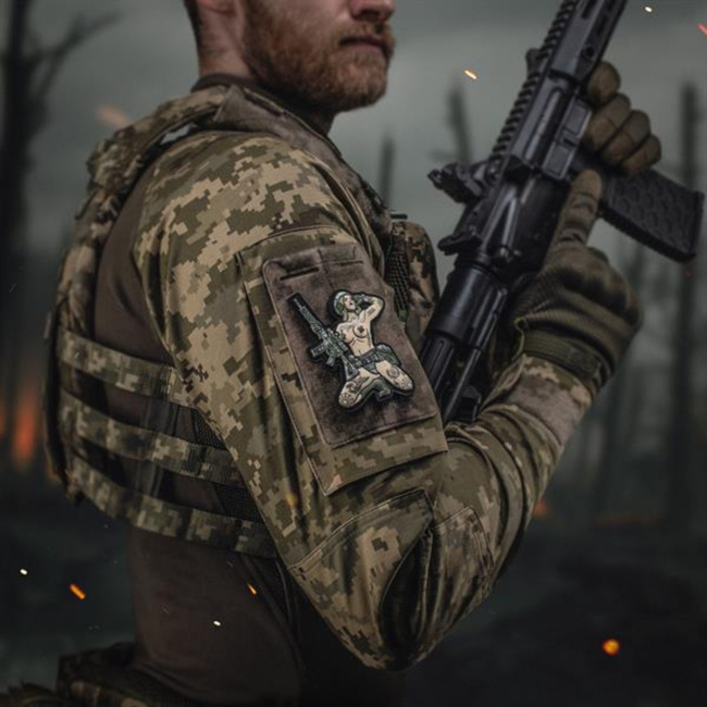 TACTICAL GIRL TATTOO TRIDENT MM14 JELVÉNY - 3D PVC - MULTICOLOR - M-TAC