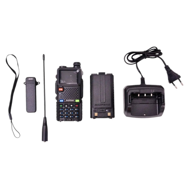 Baofeng UV-5RM 8W-os háromsávos rádió USB-C-vel