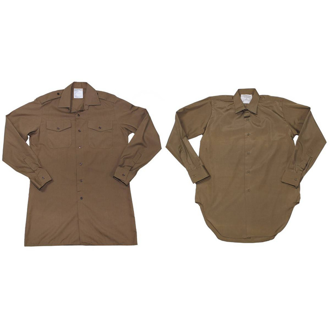 HOSSZÚ UJJÚ ING - KHAKI - BRIT KATONAI FELESLEG - HASZNÁLT