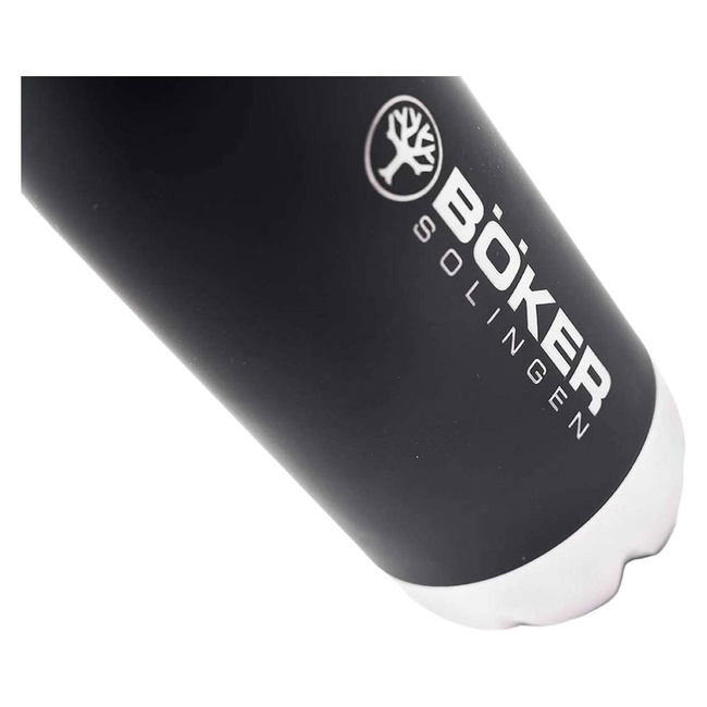 STAINLESS STEEL THERMOS BOTTLE - 0.5 L - BLACK - BOKER