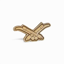 2 db Rangjelvény - Légvédelmi Tüzér / Légvédelmi Ágyús - Magyar Honvédség Katonai Felesleg - Ezust - Újszerű