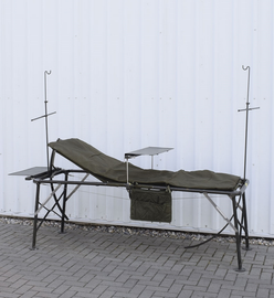 US HOSPITAL FOLDING COT WITH STEEL FRAME - LIKE NEW - OD GREEN - Mil-Tec®