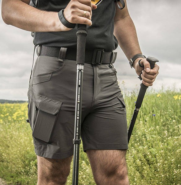 OUTDOOR TACTICAL ULTRA SHORTS - VERSASTRECH LITE - TAIGA GREEN - HELIKON