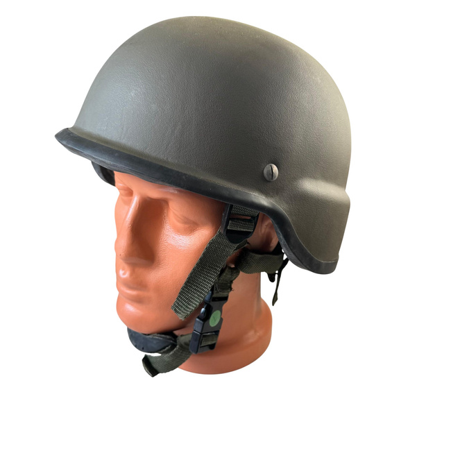 Ballistic Protection Helmet - Kevlar - Romanian Armed Forces Military Surplus - Olive Drab Green - Like New