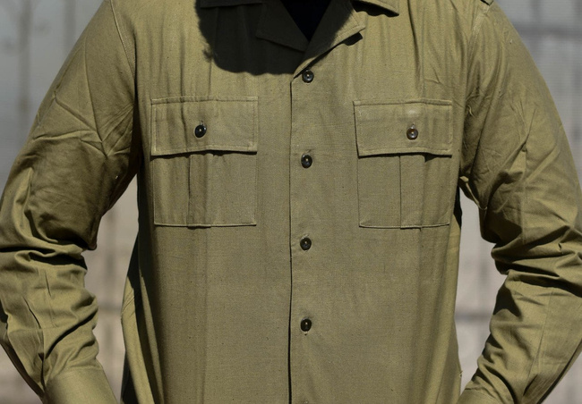 SZOVJET IDŐSZAKI ING - KATONAI FELESLEG ROMÁN HADSEREG - OLÍVA ZÖLD - HASZNÁLT