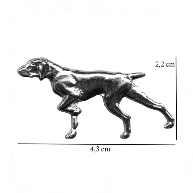 Hunting Hat Pin - Hunting Dog - Silver