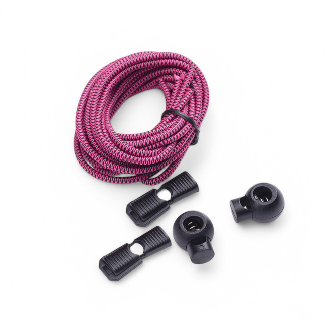 CIPŐFŰZŐ KIT - QUICK ELASTIC - 150 CM - FUCHSIA/FEKETE - ELBRUS