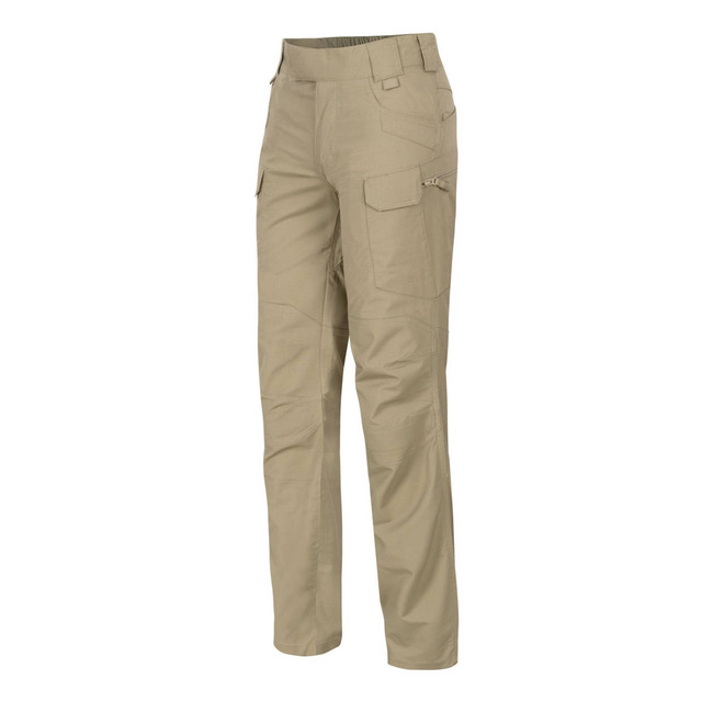 WOMEN'S URBAN TACTICAL PANTS -  UTP Resized  - POLYCOTTON RIPSTOP - Helikon-Tex - KHAKI - LENGTH 32 inch