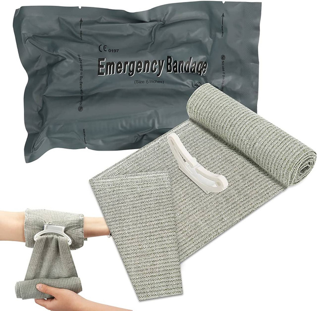 ISRAELI BANDAGE - 6 IN/15 CM - PORTABLE VACUUM PACK