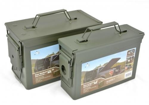 Lőszer doboz U.S. ARMY O.D. METAL AMMO. BOX (2 PCS SET CAL. 30/CAL. 50)