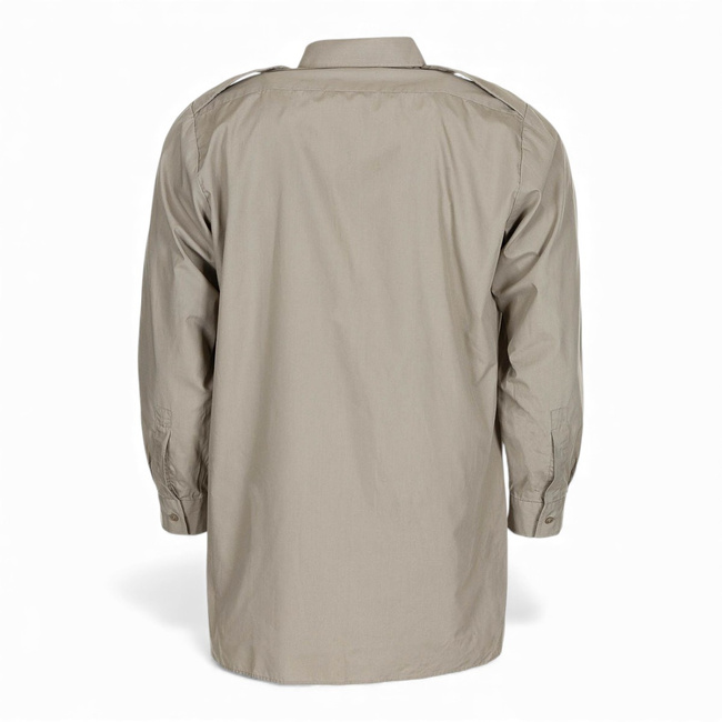 Hosszú ujjú ing - Brit Hadsereg katonai felesleg - Stone - Használt